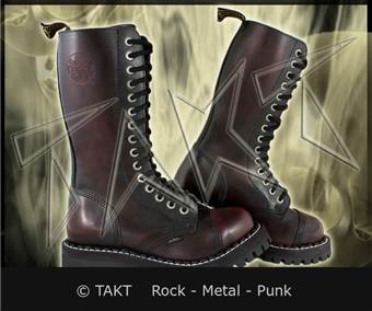 Boty STEEL 15 dírek Bordo - vínově / černá