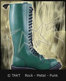 Boty STEEL 20 dírek - zelené