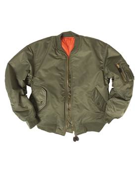 Bunda bez límce Flek - Olivová