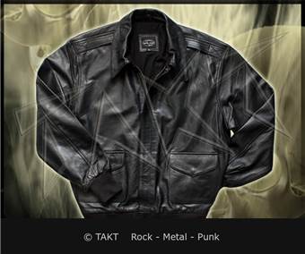 Bunda Kožená letecká Černá