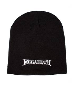 Čepice Megadeth - Logo bílé Zimní