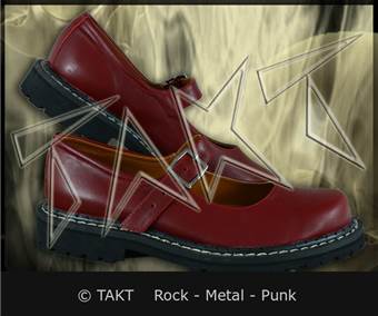 Dámské polobotky Street Boots Rock Bordo