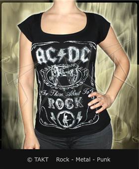 Dámské tričko AC/DC - For Those About To Rock Vintage