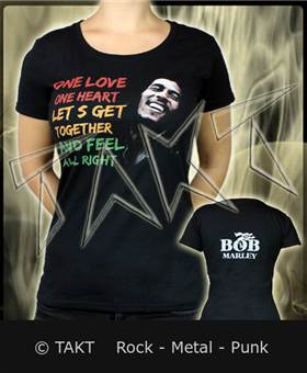 Dámské tričko Bob Marley - One Love One Heart