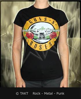Dámské tričko Guns N Rroses - Logo 3 Fog Foil