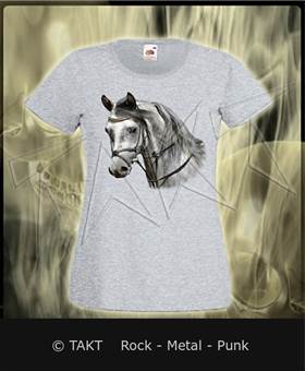 Dámské tričko Horse 2 šedé