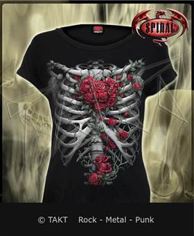 Dámské tričko Rose Bones