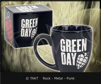 Hrnek Green Day - Matte Engraved Logo