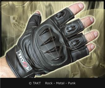 Kožené rukavice motorkářské Tschul