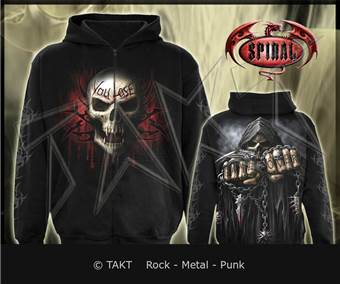 Mikina se zipem Game Over You Lose