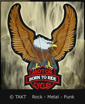 Nášivka motorkářská Born To Ride - orel
