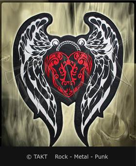 Nášivka motorkářská - Heart Wings