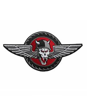 Nášivka motorkářská - Skull Helmet
