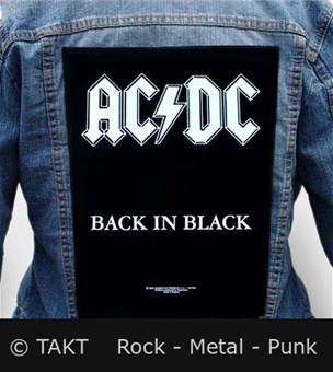Nášivka na bundu AC/DC - Back In Black