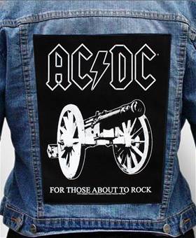 Nášivka na bundu AC/DC - For Those About To Rock White