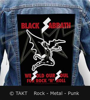 Nášivka na bundu Black Sabbath - We Sold Our Souls For Rock n roll