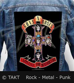 Nášivka na bundu Guns N Roses - Appetite For Destruction