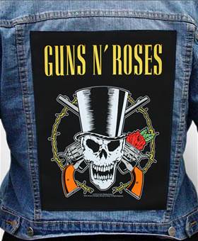 Nášivka na bundu Guns N Roses - Skull & Guns