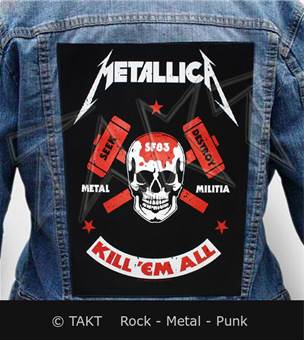 Nášivka na bundu Metallica - Metal Militia