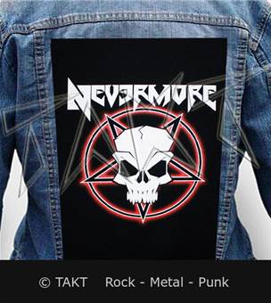 Nášivka na bundu Nevermore - Tribal Skull