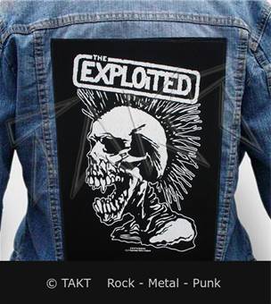 Nášivka na bundu The Exploited - Vintage Skull