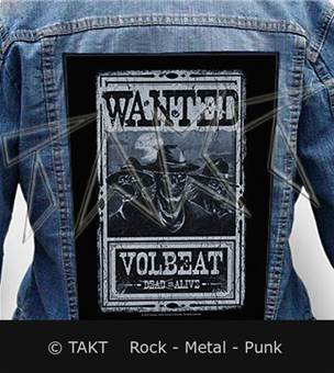 Nášivka na bundu Volbeat - Wanted Dead Or Alive