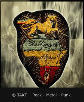 Nášivka - Nažehlovačka Lion Rasta 3 The King Of Africa