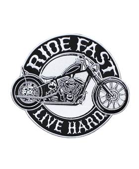 Nášivka RIDE FAST LIVE HARD