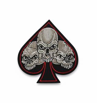 Nášivka s lebkami – Pikový symbol smrti