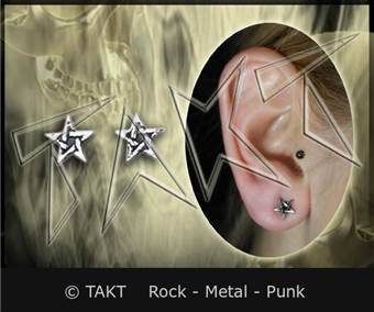 Náušnice Alchemy Pentagram 2