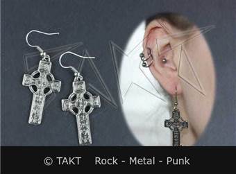 Náušnice Kříž Keltský