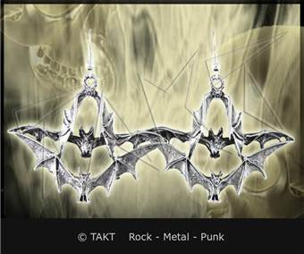 Náušnice Netopýr 3