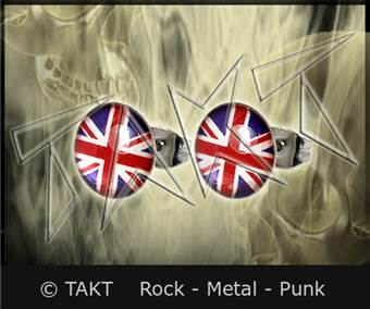 Náušnice Vlajka Uk