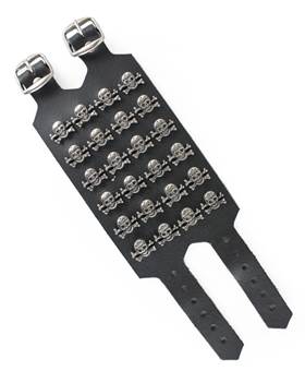 Opasek na ruku - Lebka s kostmi - 5 řad