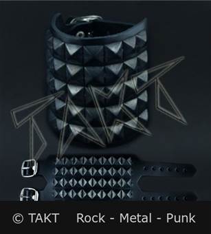 Pás na ruku pyramidy 5 řad - černá