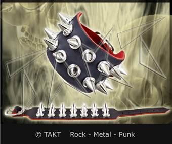 Pás na ruku špice 2 řady červený podklad