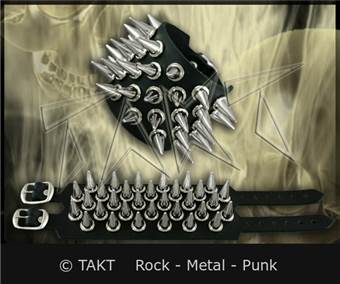 Pás na ruku Spike 5 řad Rozetavěný