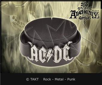 Pásek na ruku kožená AC/DC - Logo 01 Alchemy