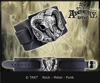 Pásek na ruku kožená Gears Of Aiwass