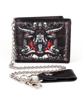 Peněženka z řetízekem Baphomet
