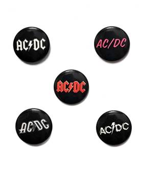 Placka AC/DC - Fifty / set 5 kusů
