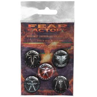 Placka Fear Factory / set 5 kusů