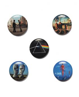 Placka Pink Floyd - Album Covers / set 5 kus