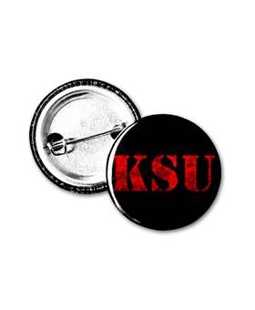 Placka se špendlíkem Ksu Logo Červené