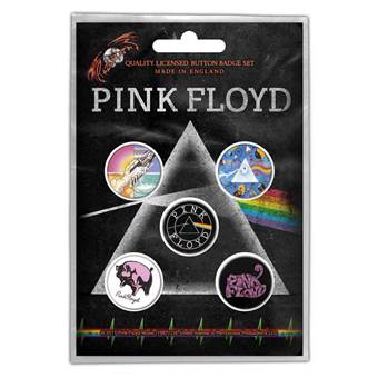 Placka se špendlíkem Pink Floyd - Prism sada 5 kusů