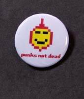 Placka se špendlíkem Punks Not Dead