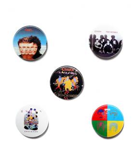 Placka se špendlíkem Queen - Later Albums sada 5 kusů