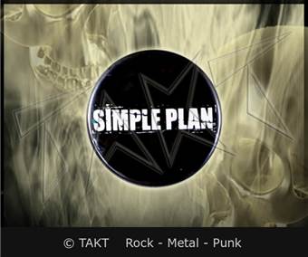 Placka se špendlíkem Simple Plan logo 2
