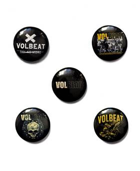 Placka Volbeat - Outlaw Gentlemen / sada 5 kusů