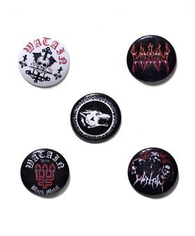 Placka Watain - Black Metal Militia / set 5 kusů